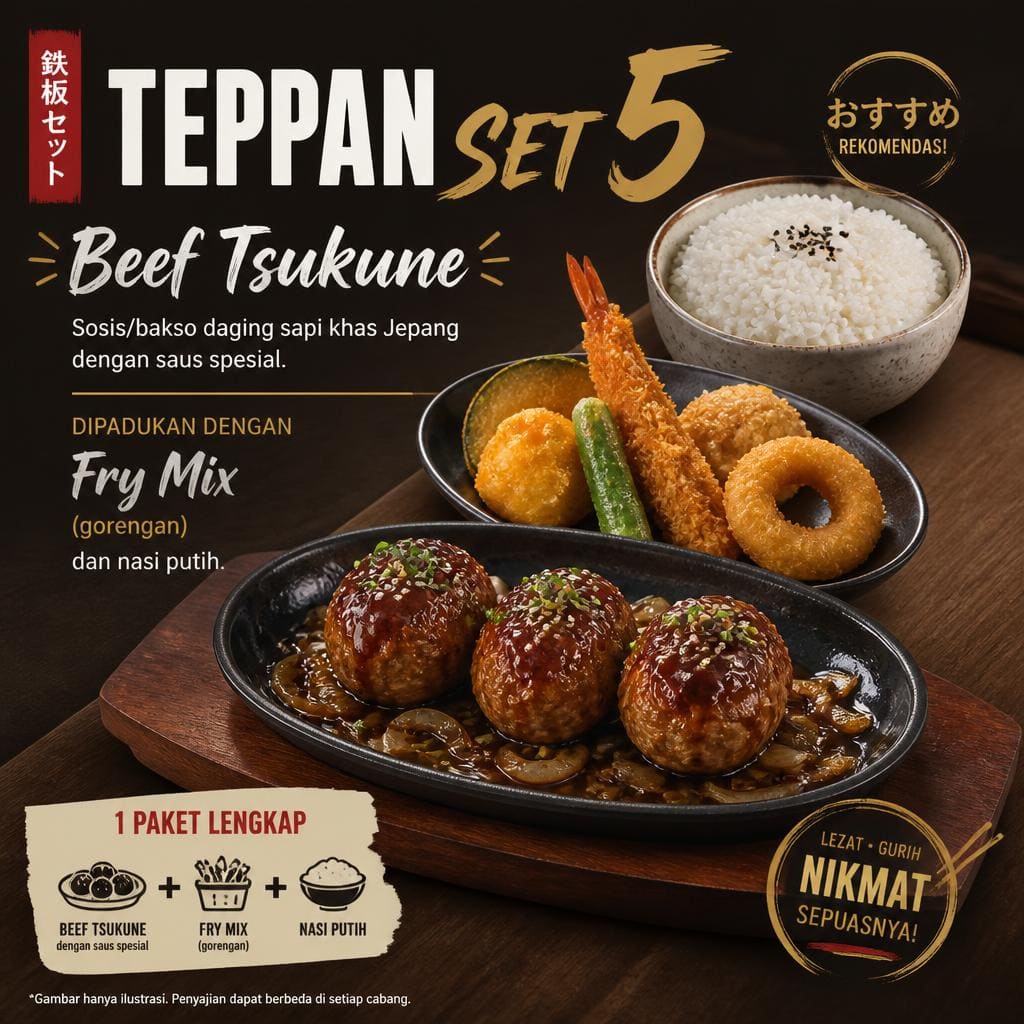 Teppan Set 5 Gokana Ramen & Teppan